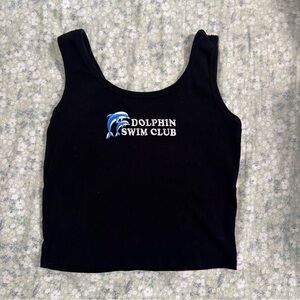 Dolphin Swim Club Crop Tank